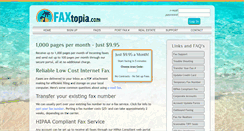 Desktop Screenshot of faxtopia.com